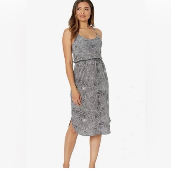 💫prAna Ayla Racerback Tank Dress, built-in bra with removable pads, Grey - Picture 2 of 12